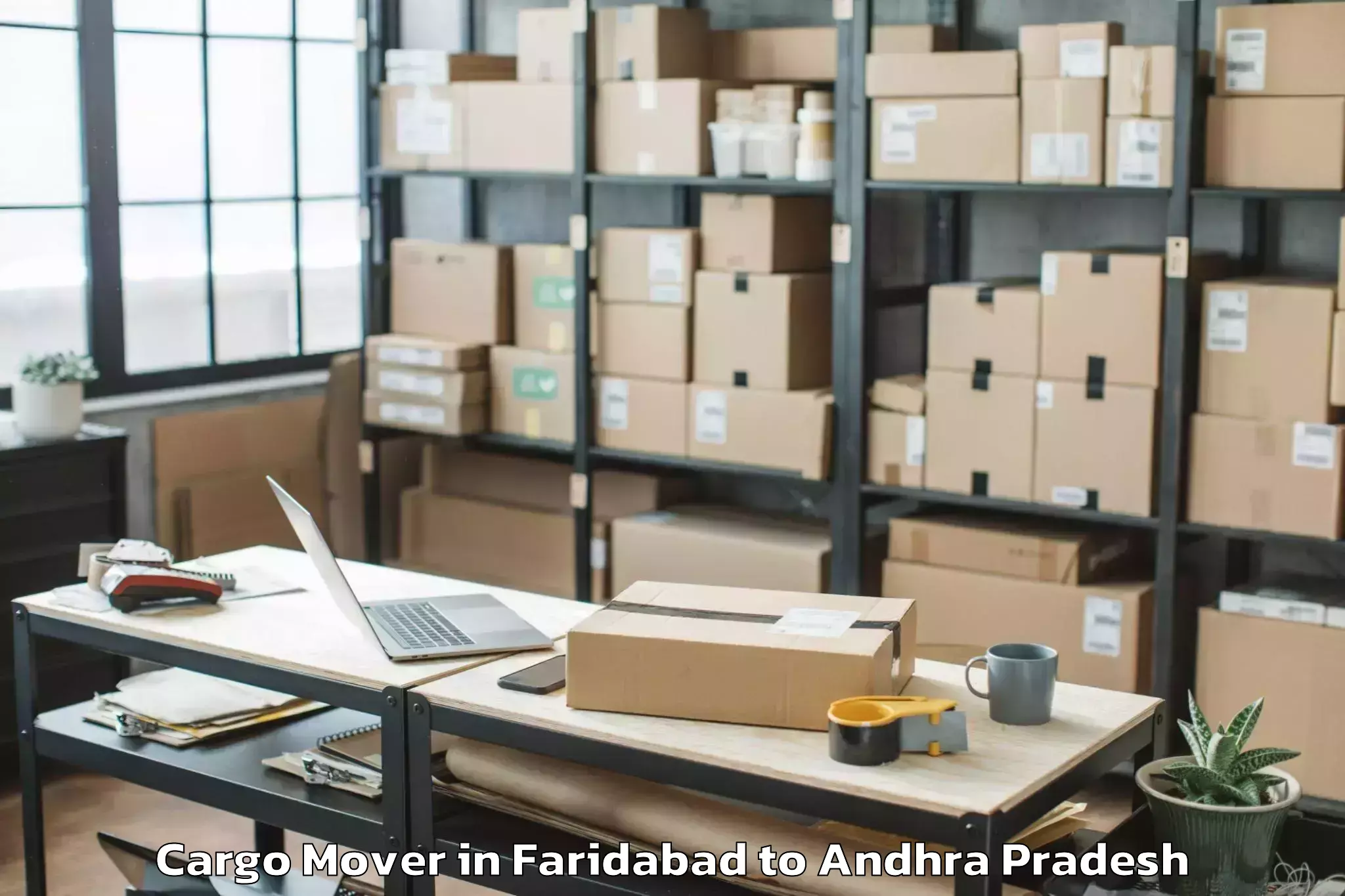 Affordable Faridabad to Anaparthy Cargo Mover